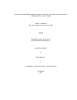 Social Relationships and Personal Control: Factors that Influence Stress Across The Lifespan