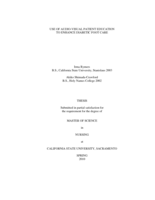 Use of audio-visual patient education to enhance diabetic foot care