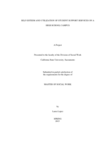 Self-esteem and utilization of student support services on a high school campus