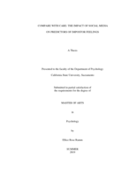 Compare with care: the impact of social media on predictors of impostor feelings