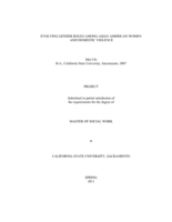 Evolving gender roles among Asian American women and domestic violence
