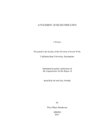 Attachment after reunification