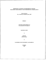Preserving California's environmental history: processing the records of the Environmental Affairs Agency