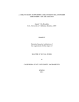 A child's right: supporting child-parent relationships throughout incarceration