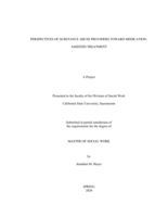 Perspectives of substance abuse providers toward medication-assisted treatment