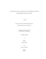 Closing the gap: data curation of the California State Parks Photographic Archives database
