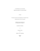 Classifying galaxy images through support vector machines