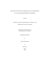 Resolving conflicting stakeholder value propositions in value based requirement engineering