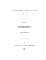 Terrain-based memetic algorithms visualization