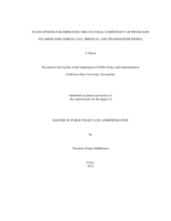 State options for improving the cultural competency of physicians in caring for lesbian, gay, bisexual and transgender people