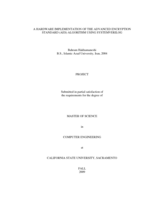 A hardware implementation of the Advanced Encryption Standard (AES) algorithm using SystemVerilog