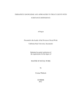 Therapists' knowledge and approaches to treat clients with substance dependence
