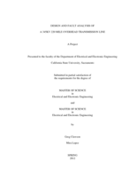 Design and fault analysis of a 345KV 220 mile overhead transmission line