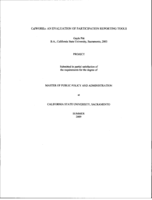 CalWORKs: an evaluation of participation reporting tools