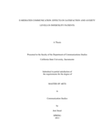 E-mediated communication: effects on satisfaction and anxiety levels in infertility patients