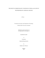 The effects of meritocratic conditions on time allocation in the performance appraisal process