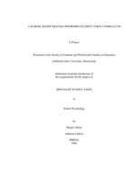A school-based trauma-informed student voice curriculum