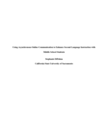 The benefits of asynchronous discussions for middle school students learning Spanish