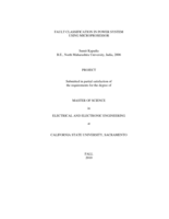 Fault classification in power system using microprocessor