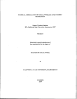 National Association of Social Workers and student membership