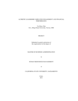 Altruistic leadership, employee engagement and financial performance