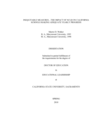 Inequitable measures the impact of NCLB on California schools making adequate yearly progress