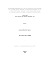 Professional perspectives of traumatic events associated with childhood diagnoses of posttraumatic stress disorder and the instruments used by professionals to assess and diagnose posttraumatic stress disorder in children and adolescents
