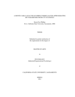 A Monte Carlo analysis of simple formulas for approximating IRT parameters from CTT statistics