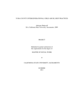 Yuba County intergenerational child abuse, best practices