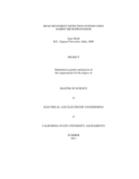 Head movement detection system using Rabbit microprocessor
