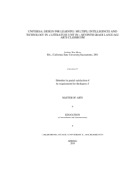 Universal design for learning: multiple intelligences and technology in a literature unit in a seventh grade language arts classroom
