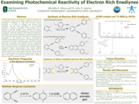 Examining photochemical reactivity of electron rich enediynes