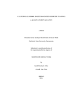 California's school-based mandated reporter training: A qualitative evaluation