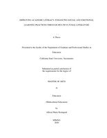 Improving academic literacy: enhancing social and emotional learning practices through multicultural literature