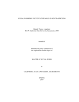 Social workers' preventative roles in sex trafficking