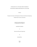 Intergration of a dynamic offset testbench to measure comparator offsets in 0.18um CMOS