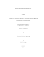 Design of a wireless stethoscope