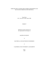 Home security system using Symbian smartphone and bluetooth communication protocol