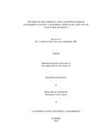 The bees of the American and Cosumnes rivers in Sacramento County, California: effects of land use on native bee diversity