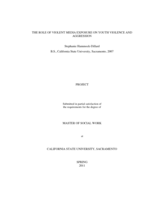 The role of violent media exposure on youth violence and aggression