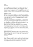 Wellness and recovery: an exploratory case study of the influencing factors and barriers in the establishment of this approach to serving those with chronic mental illness