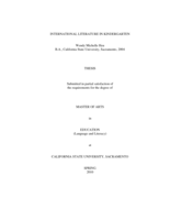 International literature in kindergarten