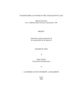 Team building activities in the AVID elective class