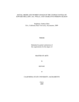 Social order and women's roles in the utopian novels of Edward Bellamy, H.G. Wells, and Charlotte Perkins Gilman