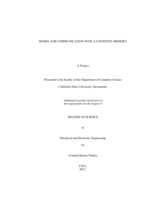 Model for communication with a cognitive memory