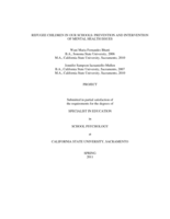 Refugee children in our schools: Prevention and intervention of mental health issues