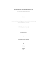 Metamaterial one dimension transmission line new proposed microstrip design