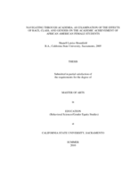 Navigating through academia: an examination of the effects of race, class, and gender on the academic achievement of African American female students