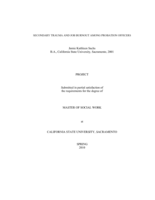 Secondary trauma and job burnout among probation officers