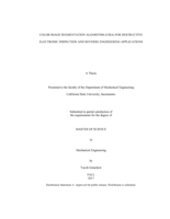 Color image segmentation algorithm (CISA) for destructive electronic inspection and reverse engineering applications